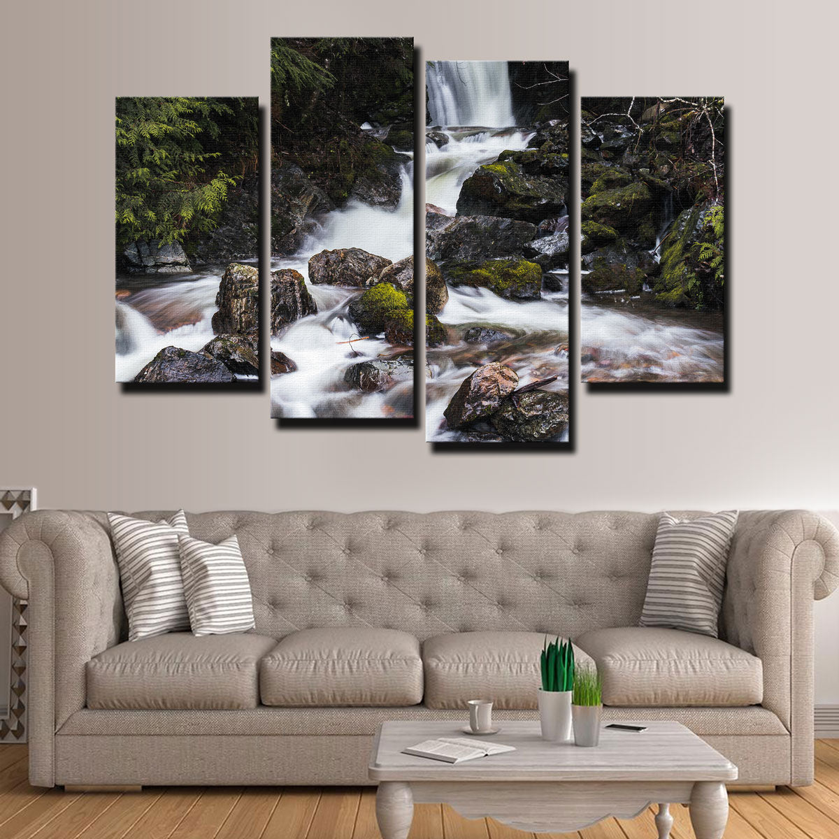Stunning Roadside Waterfalls Wall Art by Mike Cotton