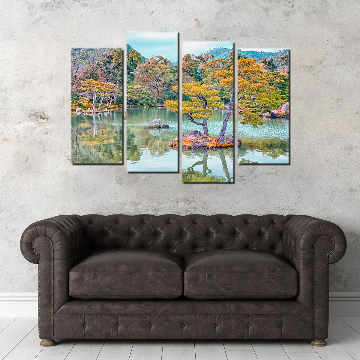 Exquisite Japanese Garden Wall Art by Manjik Pictures