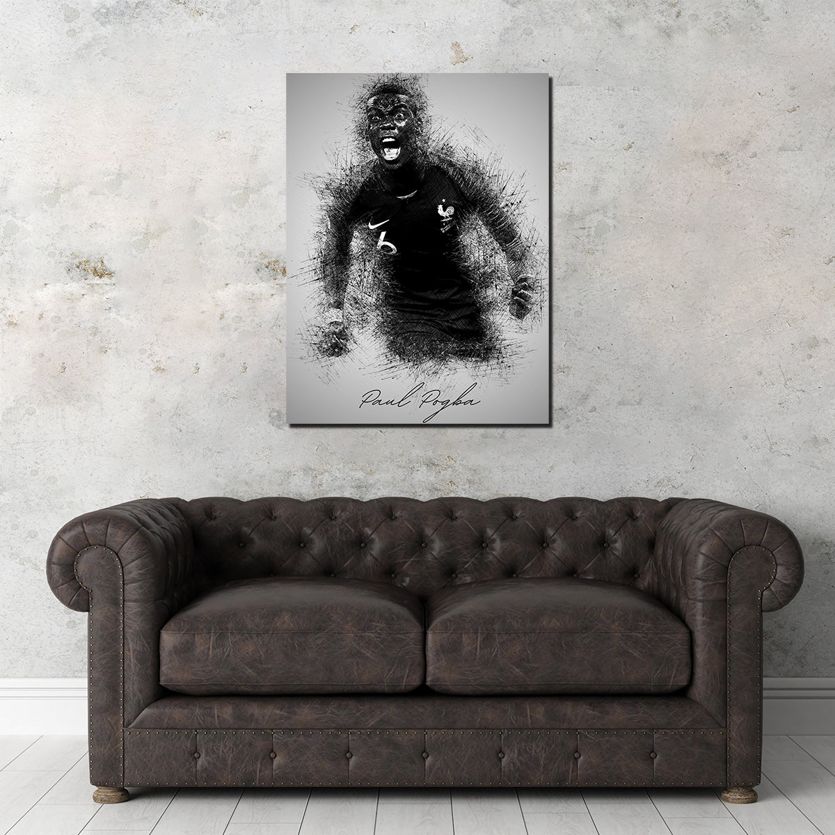 Exclusive Paul Pogba Wall Art - Premium Decor for Fans