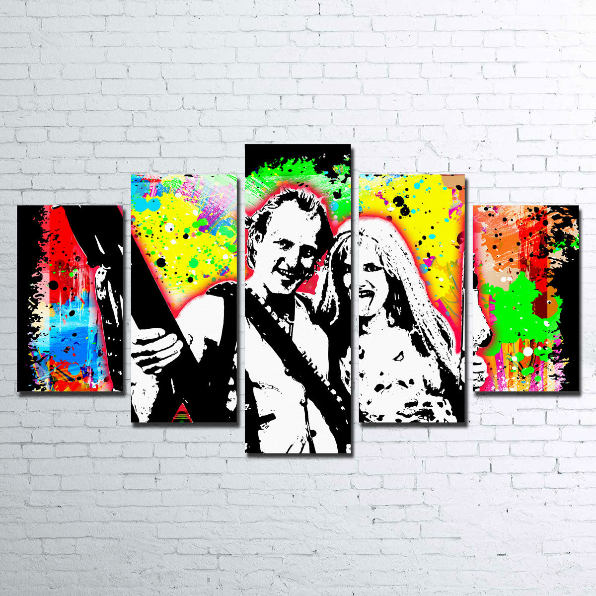 Unique Abstract Natural Born Killers Wall Art for Stunning Home Decor