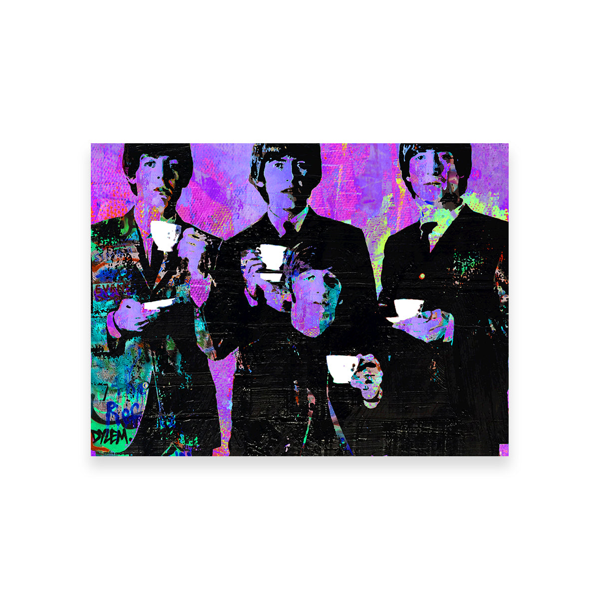 The Beatles Tea Time Inspired Wall Art - A Must - Have for Music Lovers