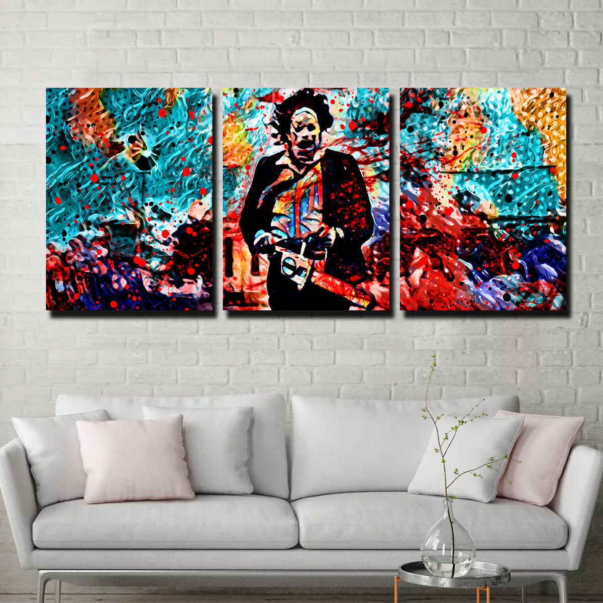Stunning Abstract Leatherface Wall Art for Home Decor