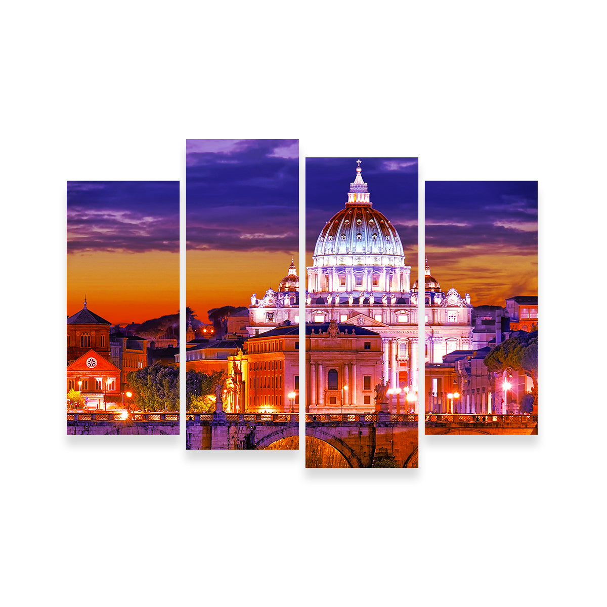 Stunning Saint Peters Basilica Vatican Wall Art by Dina Rolle