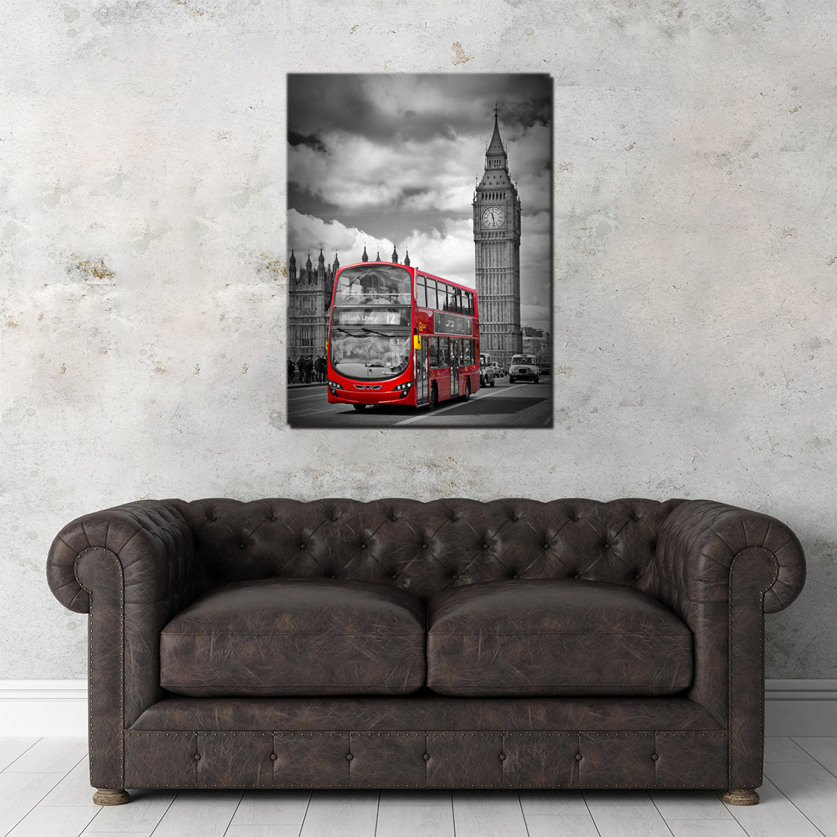 Stunning London Street Scene Wall Art by Melanie Viola