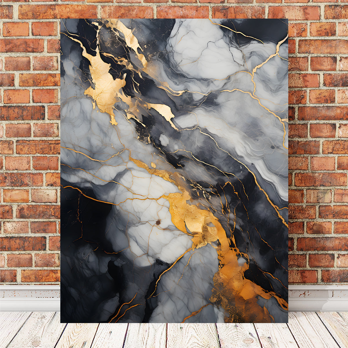 Abstract White Gold Waves Wall Art - 8 Stunning Pieces for Your Home