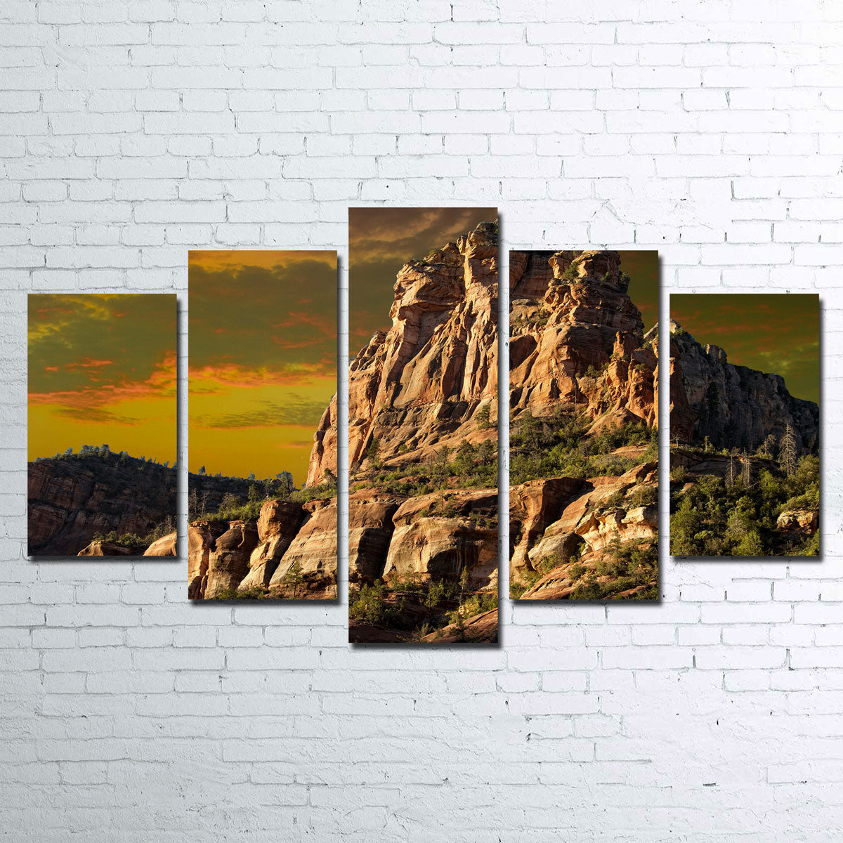 Stunning Red Rock Mountain in Sedona Wall Art for Your Home Decor