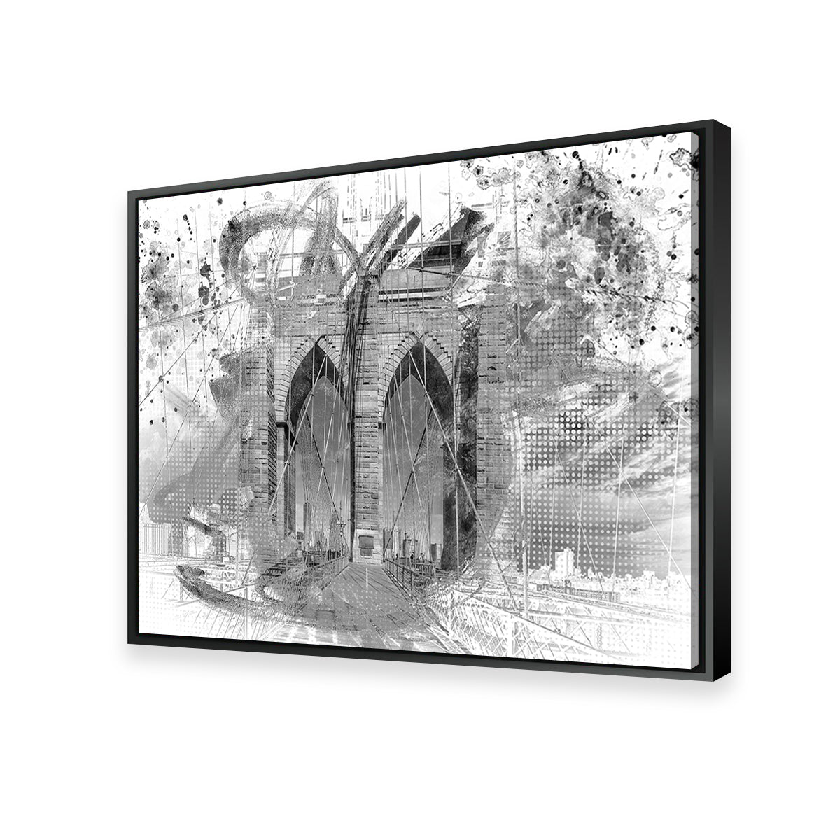 Stunning City Art Brooklyn Bridge Wall Art by Melanie Viola