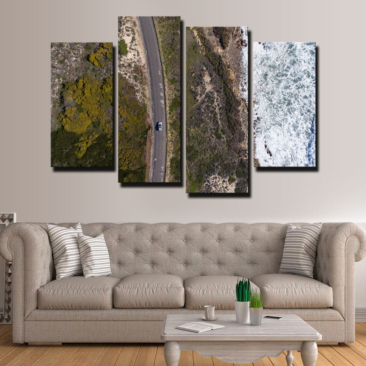 Drive With A View Wall Art - Stunning Sustainable Canvas Artwork