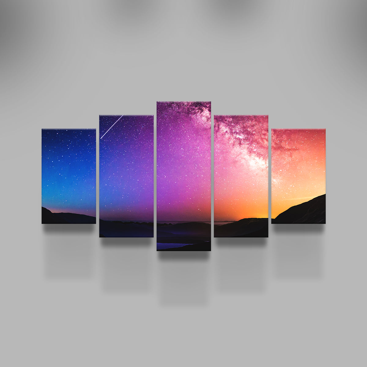 Gorgeous Rainbow Night Wall Art by George Sorin
