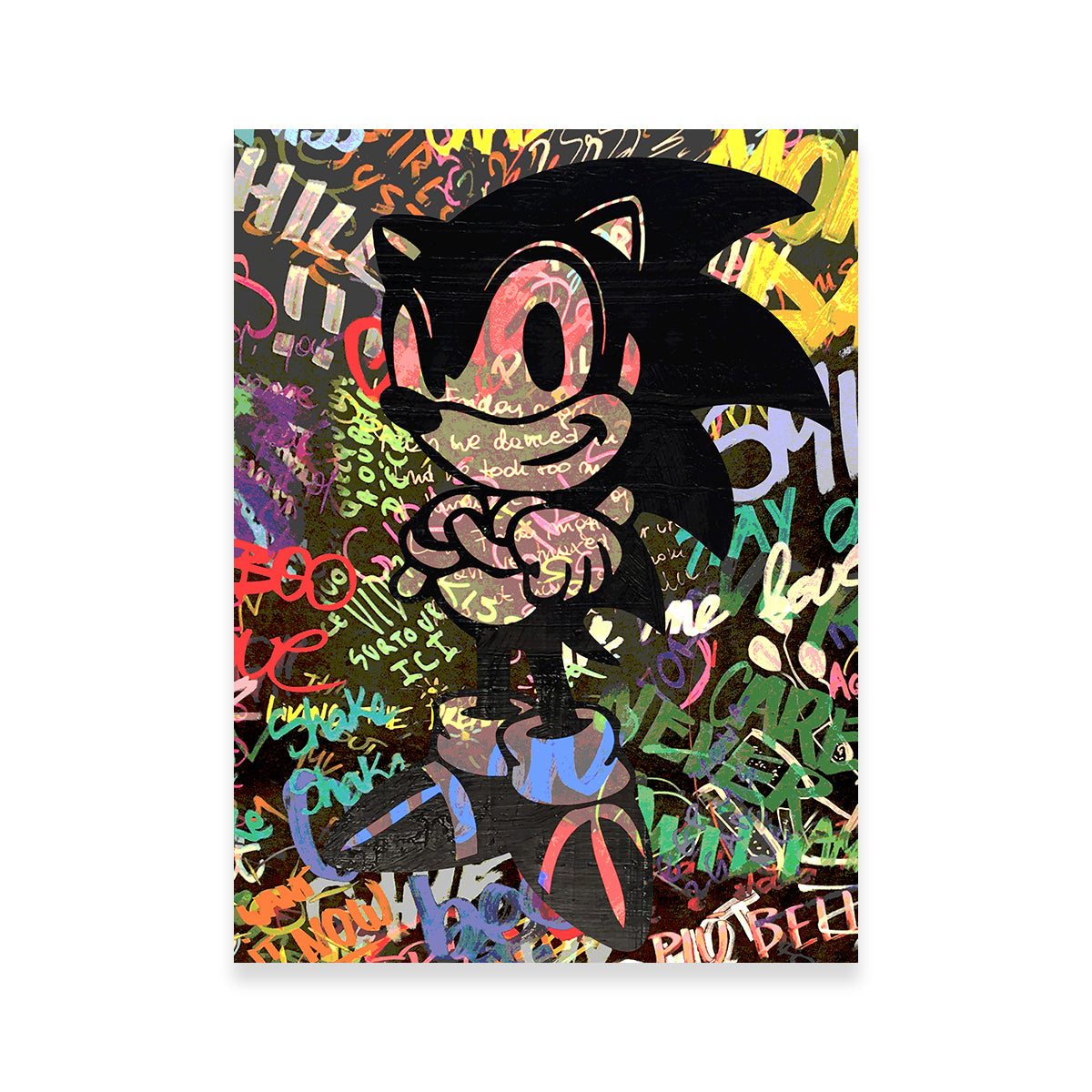Sonic Wall Art by Stephen Chambers - Premium Handmade Canvas Print
