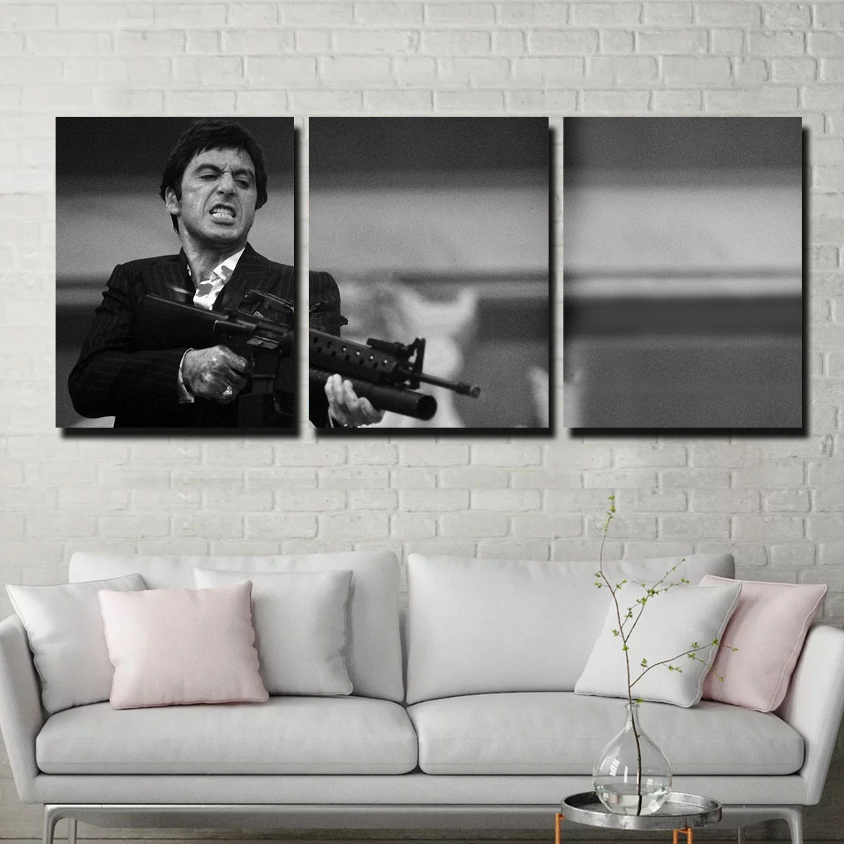 Stunning Scarface Black & White Wall Art for Home Decor