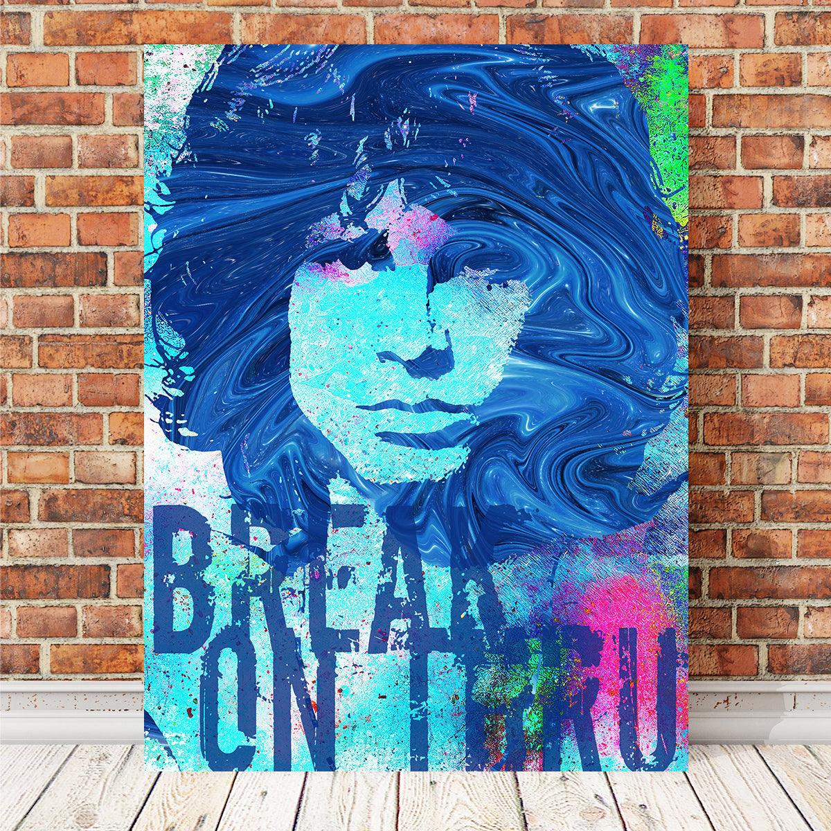Jim Morrison Break on Thru Wall Art - Stunning Museum-Quality Canvas Print