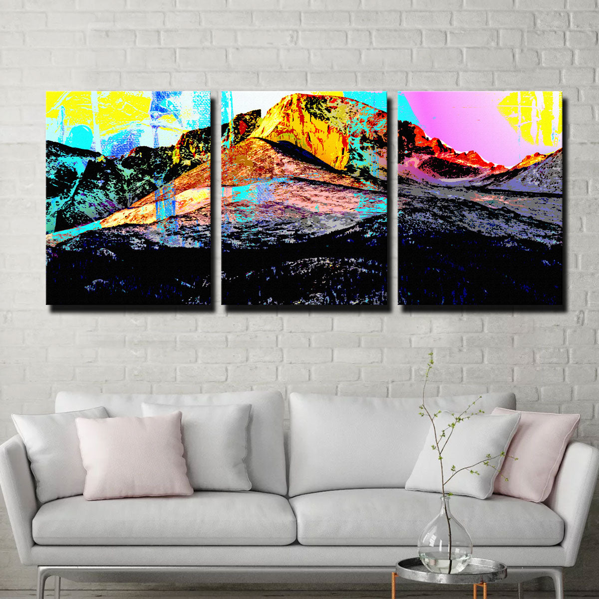 Stunning Abstract Longs Peak Wall Art for Home Decor
