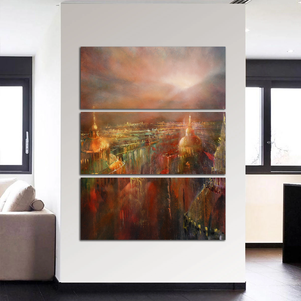 Enchanting The City Wakes Up Wall Art by Annette Schmucker