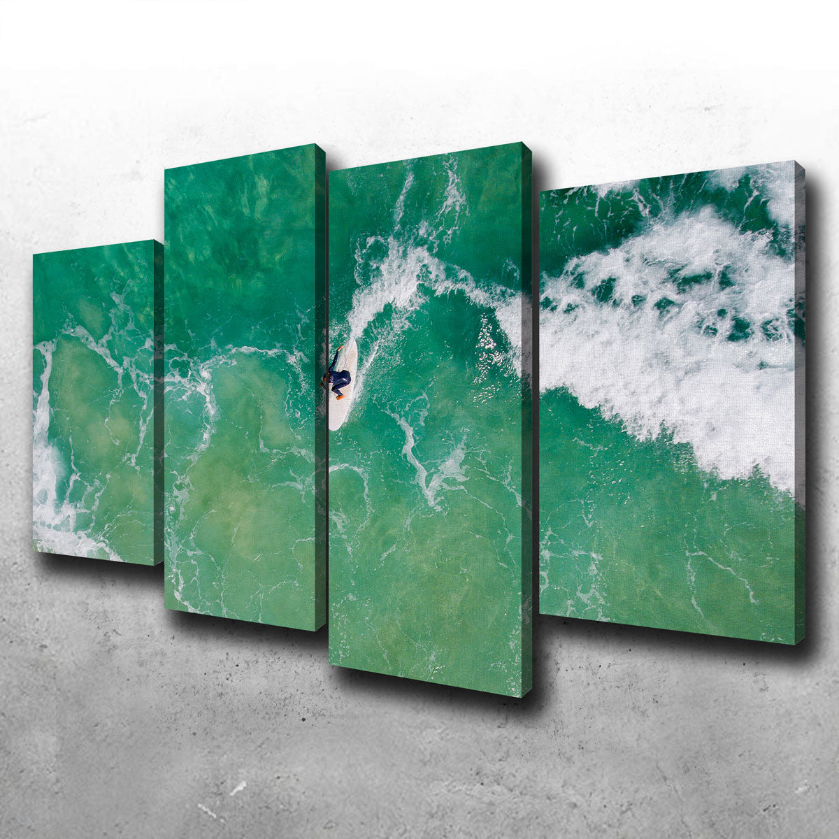 Stunning Green Surf Wall Art by Karolis Janulis