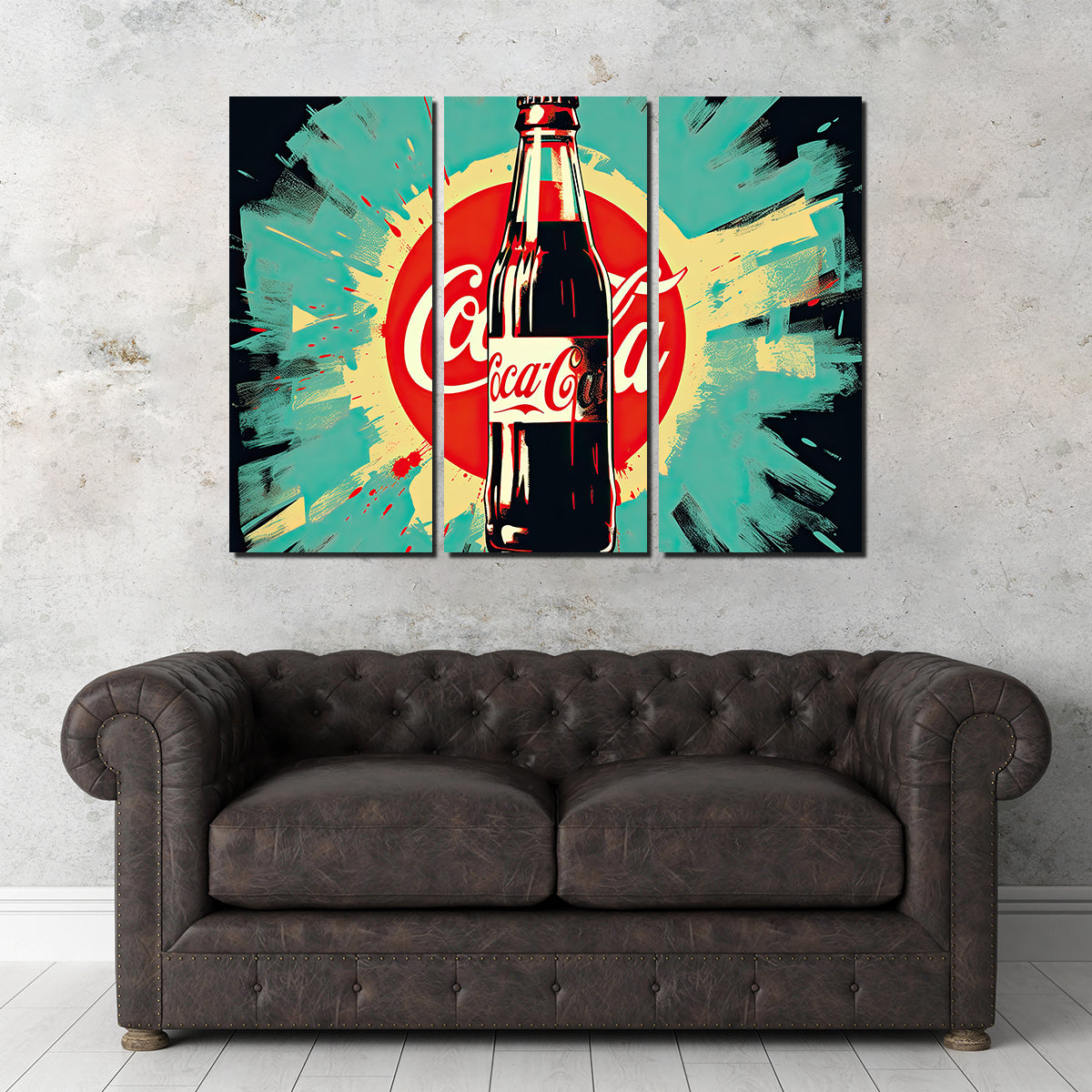 Stunning Coca Cola Bottle Wall Art by Ralph & Laura Design