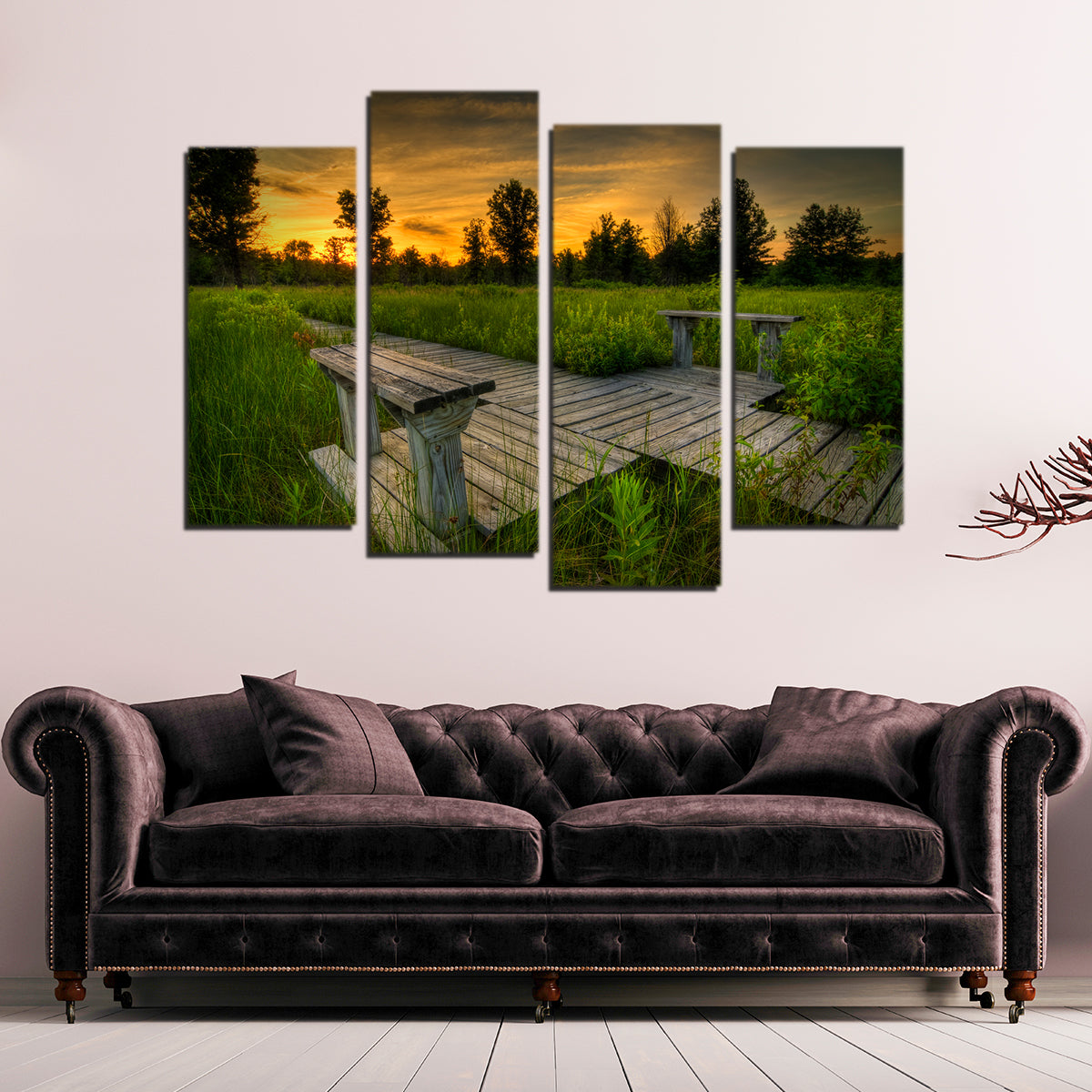 Stunning Irwin Prairie Sunset Wall Art for Home Decor