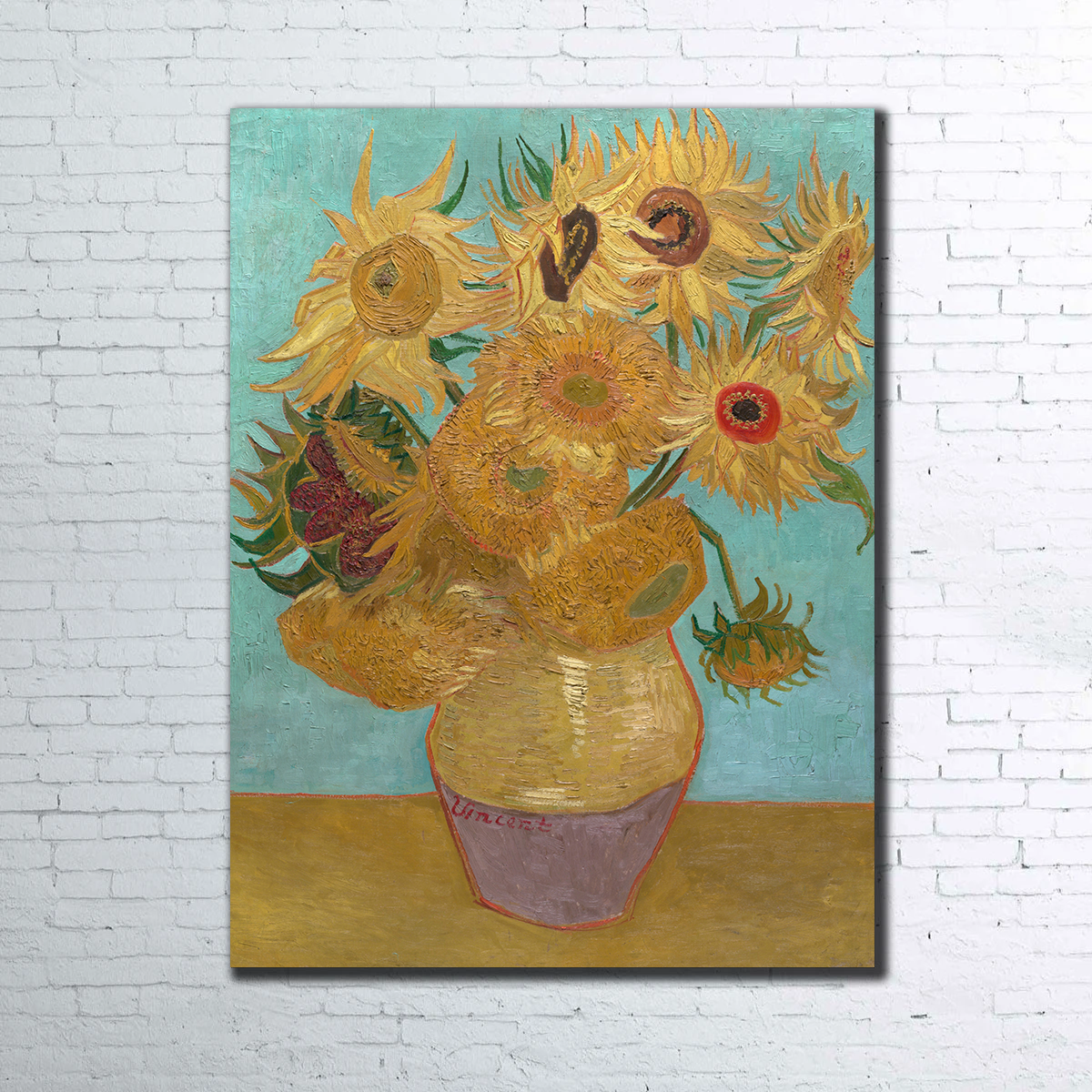 Stunning Dutch Sunflowers Wall Art by Vincent van Gogh