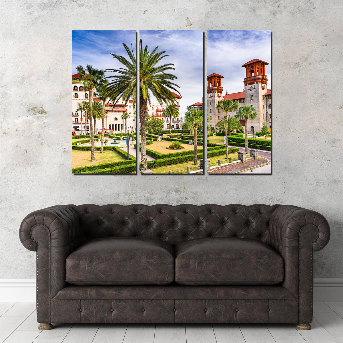 St. Augustine - Alcazar Courtyard Exquisite Wall Art for Home Decor