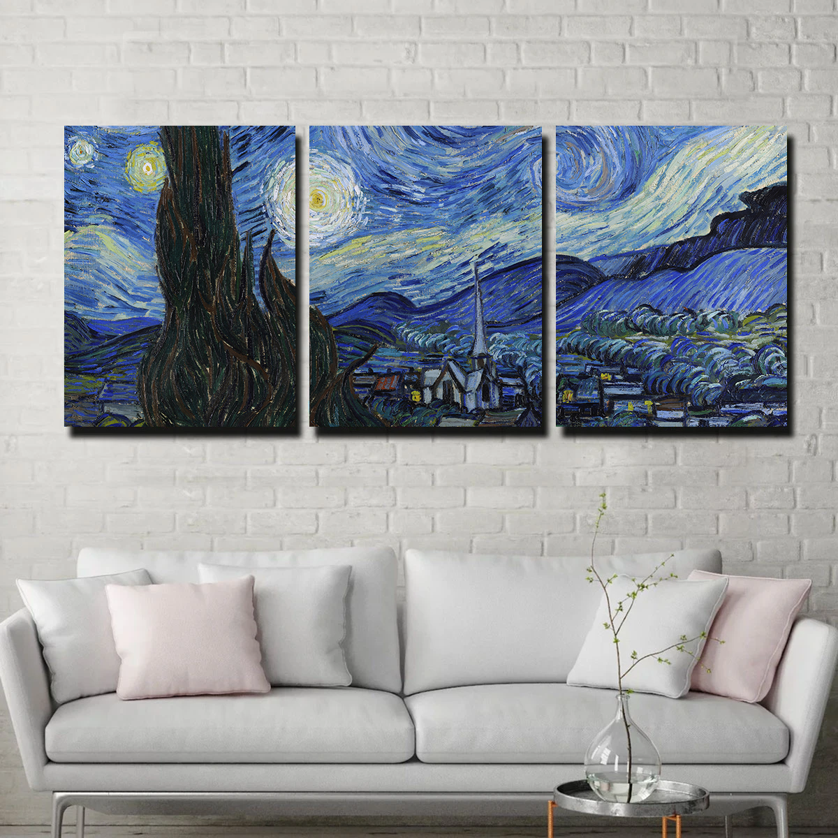 Enchanting Starry Night Wall Art - Premium Canvas for Home Decor