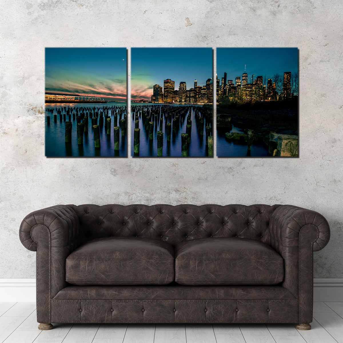 Stunning Dumbo Pier Wall Art by Charity Dos Santos