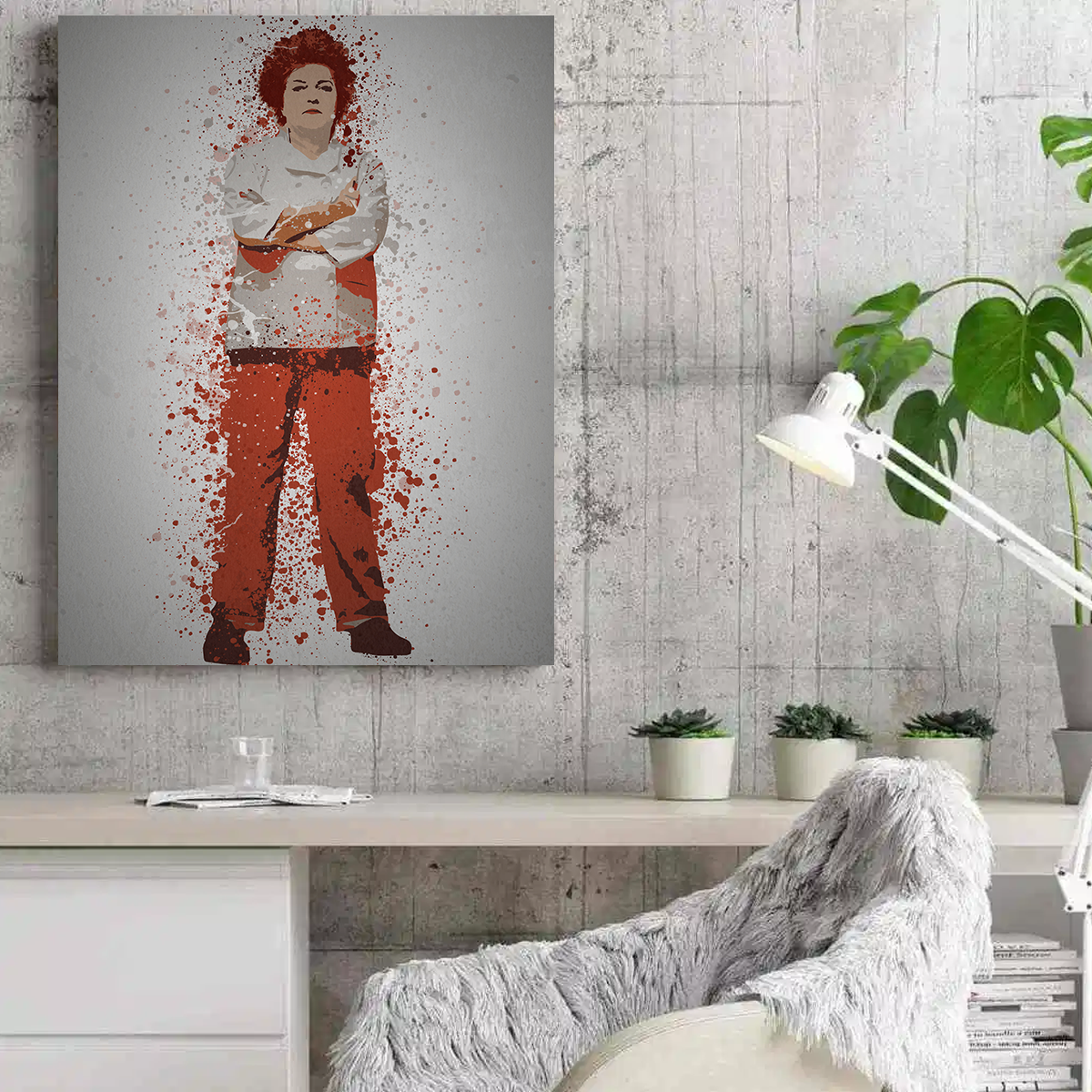 Vibrant Red Wall Art by TM Creative Design