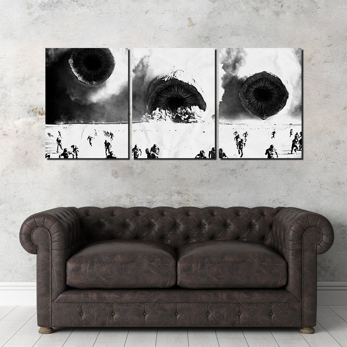 Stunning Dune Grayscale Sandworms Wall Art for Your Home Decor