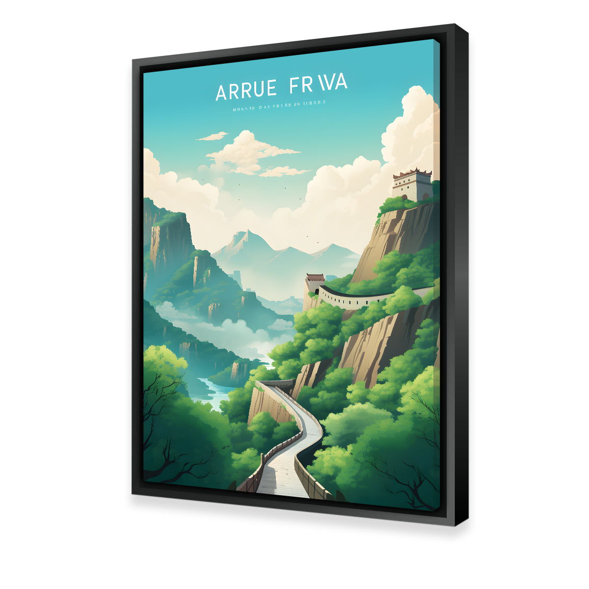 Exquisite The Great Wall of China Wall Art by Valth Graphics