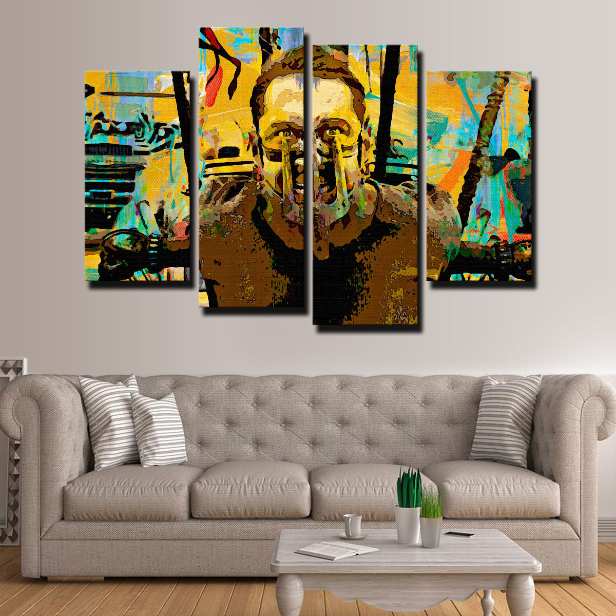 Stunning Abstract Fury Road Wall Art for Modern Decor