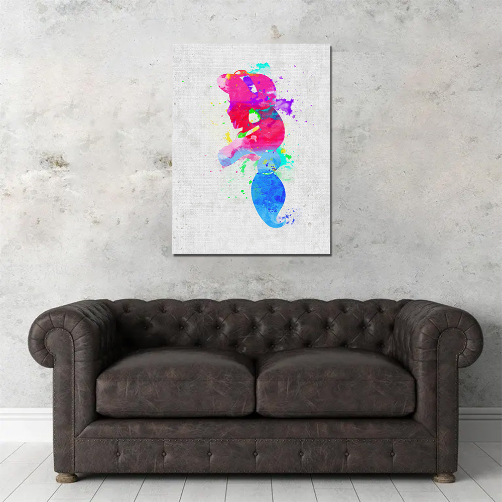 Stunning Jasmine Watercolour Splash Art Wall Art by Studiodtalk