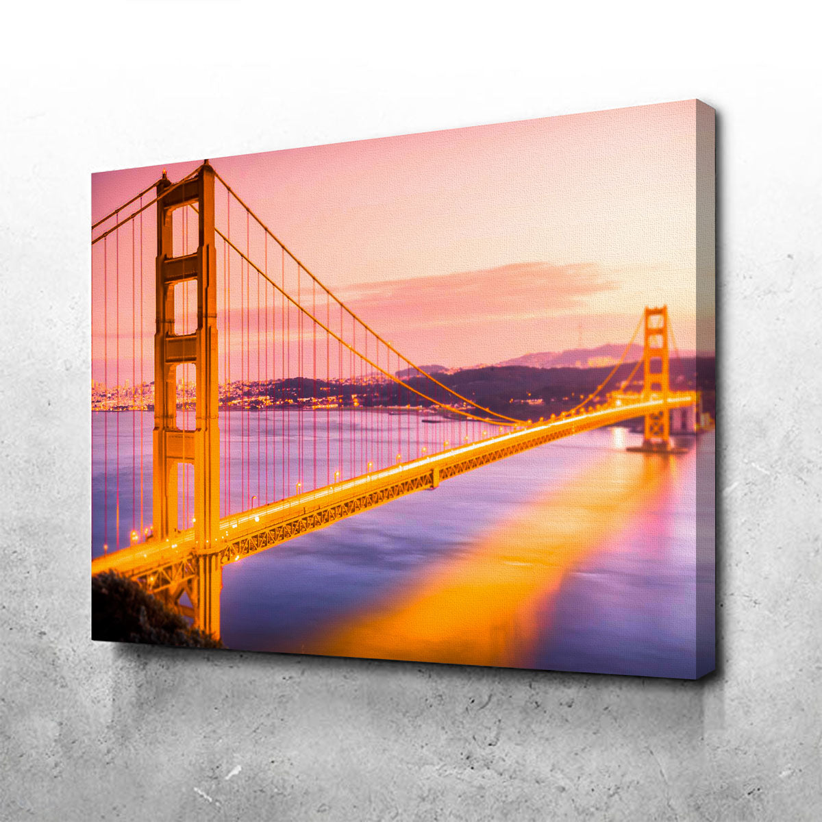Exquisite Golden Gate Golden Wall Art for Stunning Home Decor