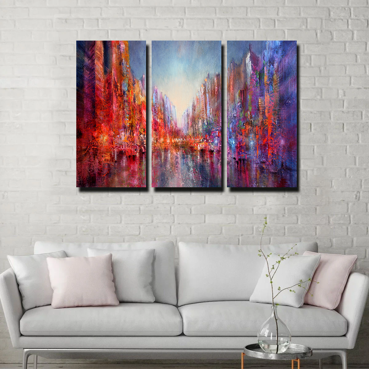 Exquisite Stadt am Fluss Wall Art by Annette Schmucker