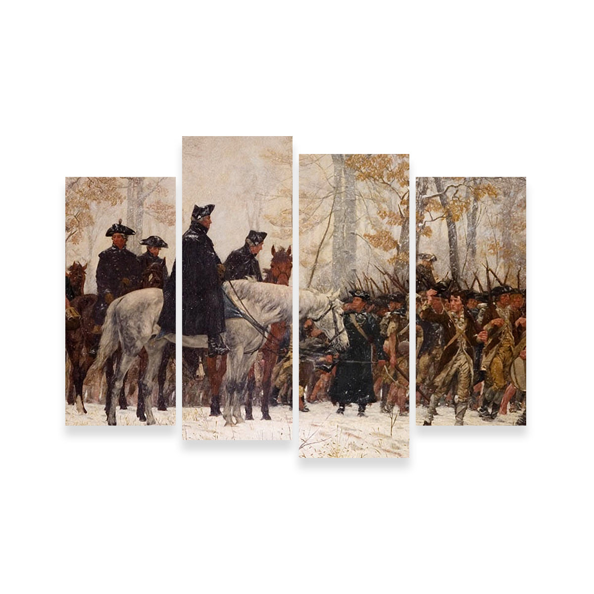 GW Revolutionary War Premium Wall Art for Patriotic Decor