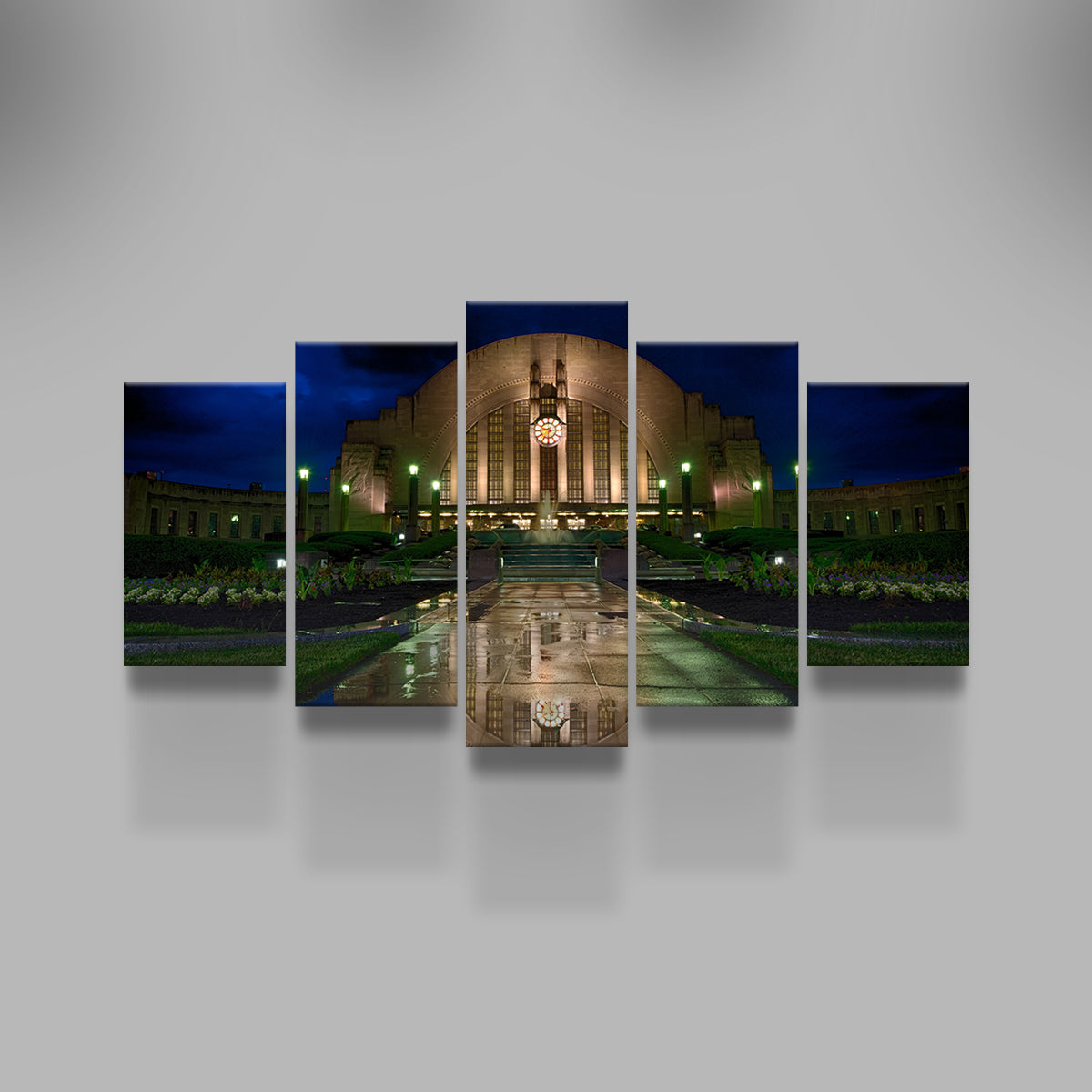 Stunning Cincinnati Union Terminal Reflection Wall Art for Home Decor