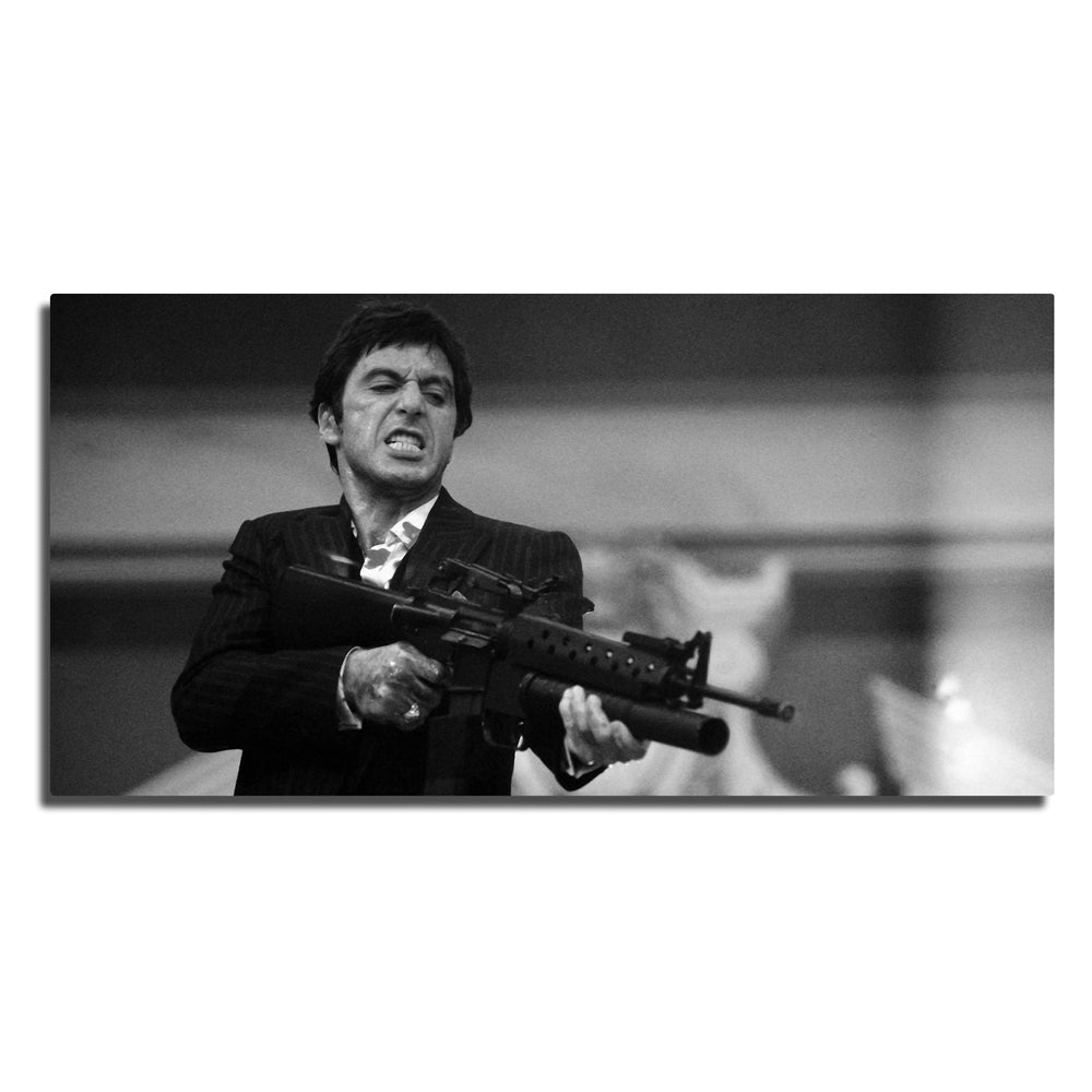 Stunning Scarface Black & White Panoramic Wall Art for Your Home Decor
