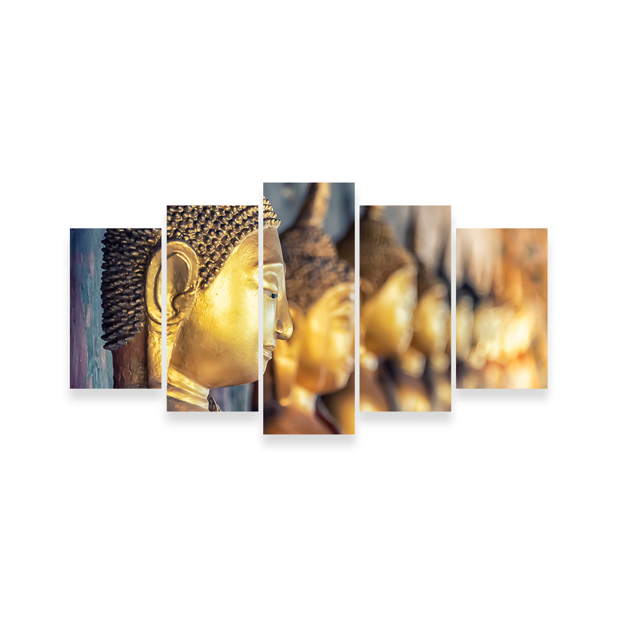 Stunning Golden Buddha Wall Art by Manjik Pictures