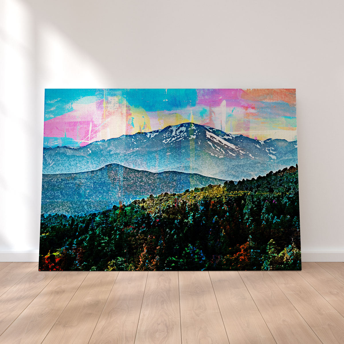 Stunning Abstract Pikes Peak Wall Art for Your Home Decor