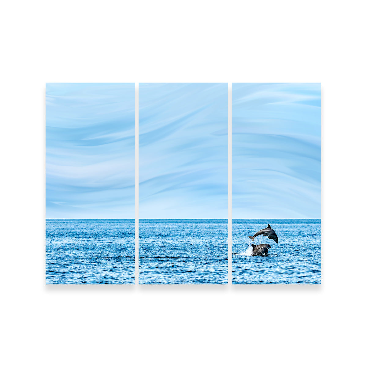 Rollin's Stunning Jumping Dolphins Wall Art by Eileen Rollin