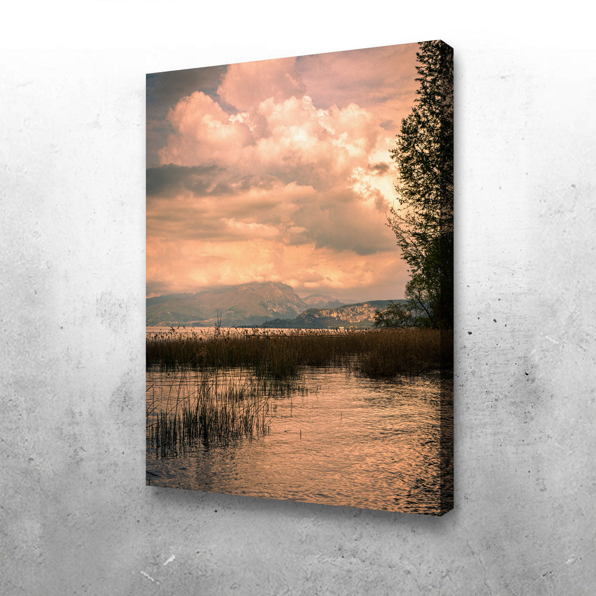 Stunning Stefano Baltieri's Lake Painting Wall Art
