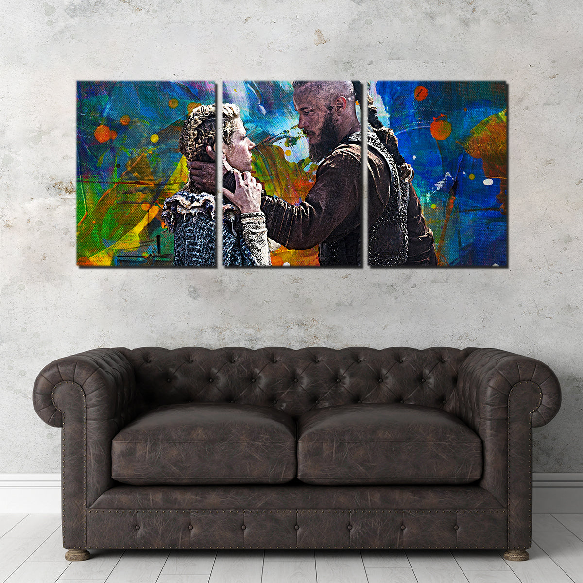 Stunning Ragnar & Lagertha Wall Art for Your Home Decor