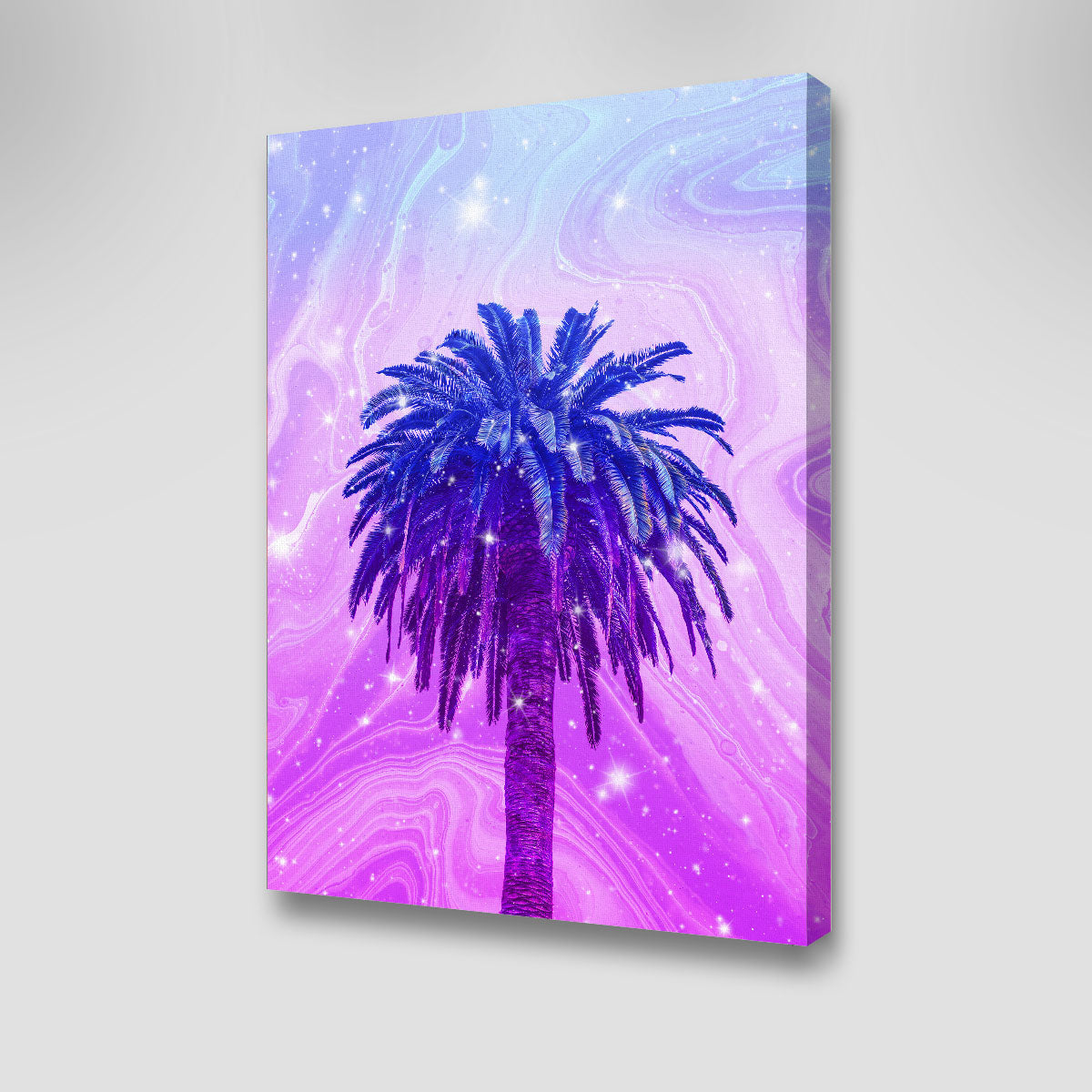 Gorgeous Purple Palm Tree Wall Art for Stunning Home Decor