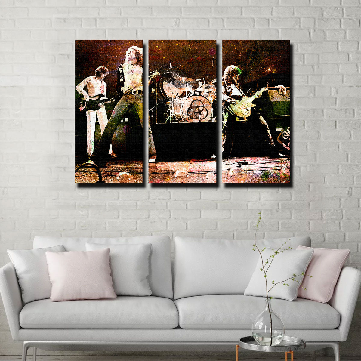 Stunning Live Led Zeppelin Wall Art - Museum-Quality Canvas Print