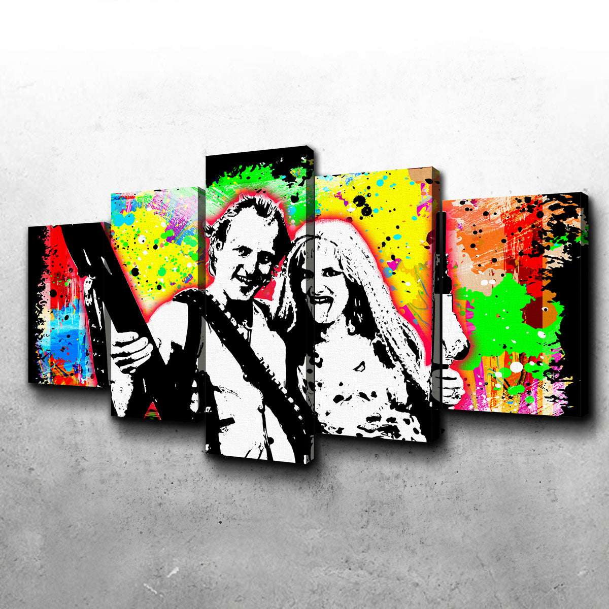 Unique Abstract Natural Born Killers Wall Art for Stunning Home Decor