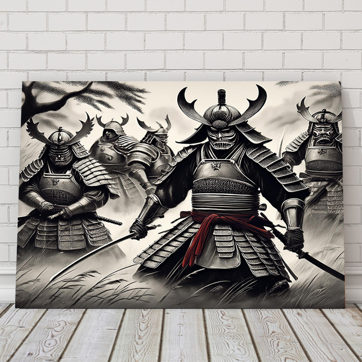 Authentic Samurai Battlefield Wall Art - Museum-Quality Canvas Print