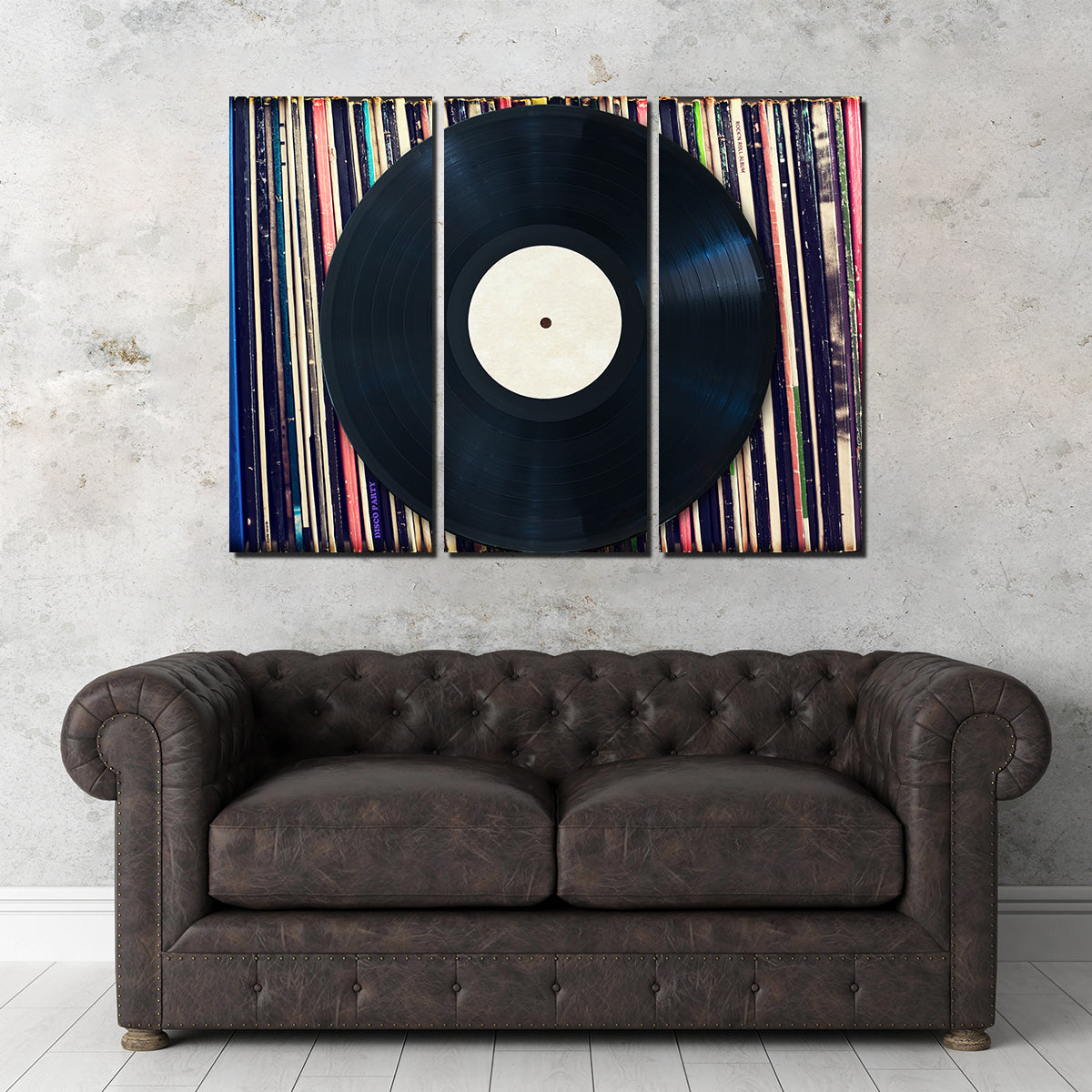 Premium Record Wall - Handmade Canvas Artwork