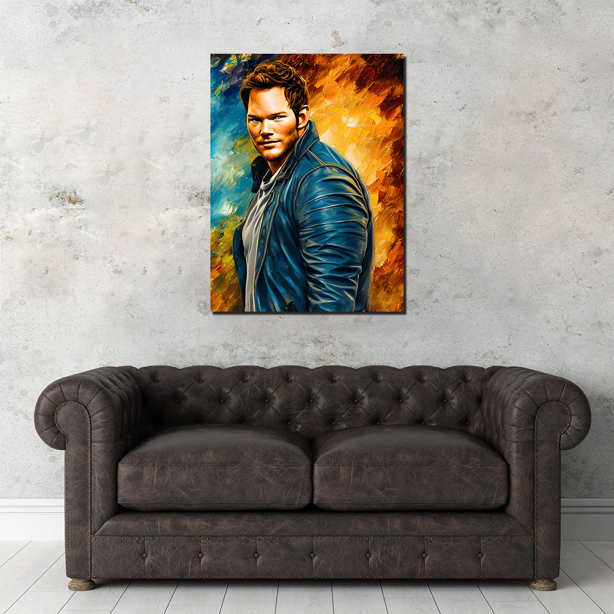 Stunning Chris Pratt Wall Art by Dina Rolle