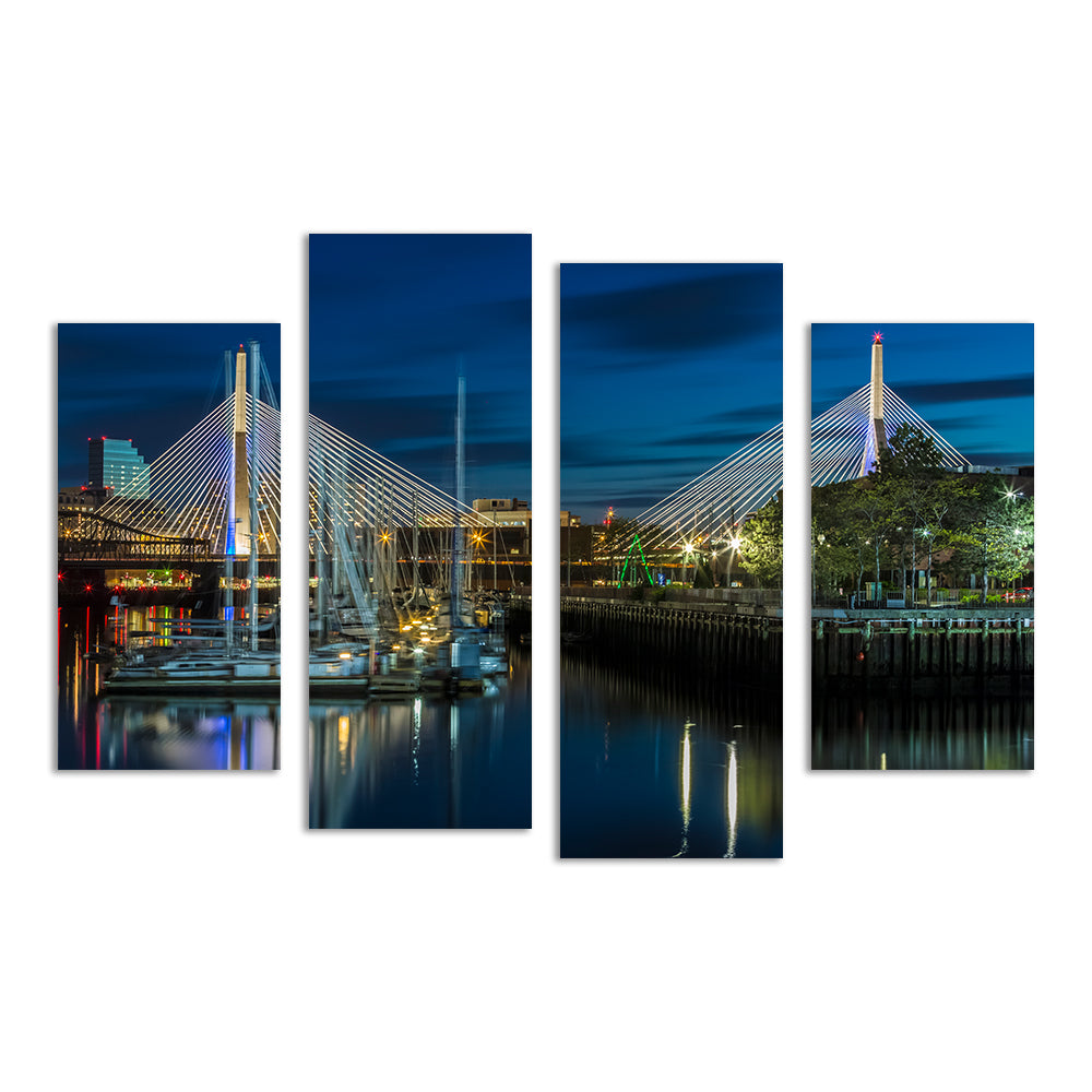 Exquisite Boston Bunker Hill Bridge Wall Art by Melanie Viola
