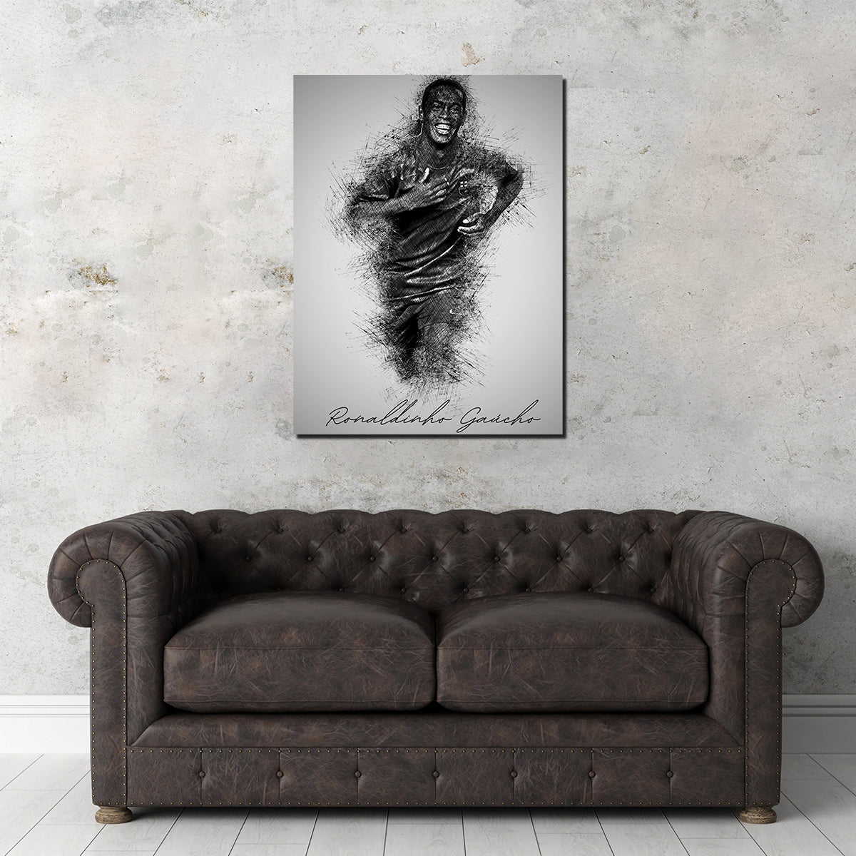 Ronaldinho Gaúcho High - Quality Wall Art for Sports Fans