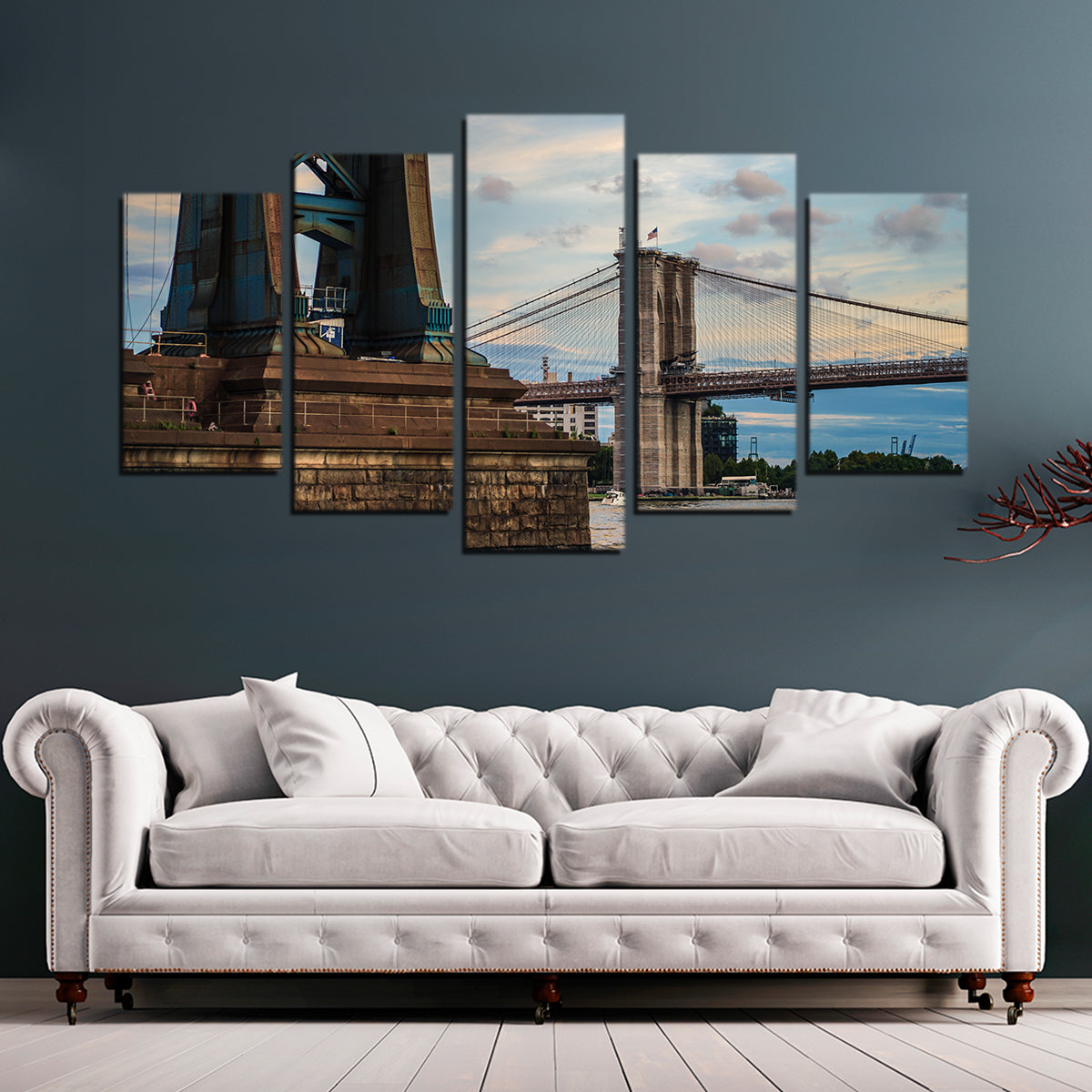 Stunning Dual Bridges Wall Art by Charity Dos Santos