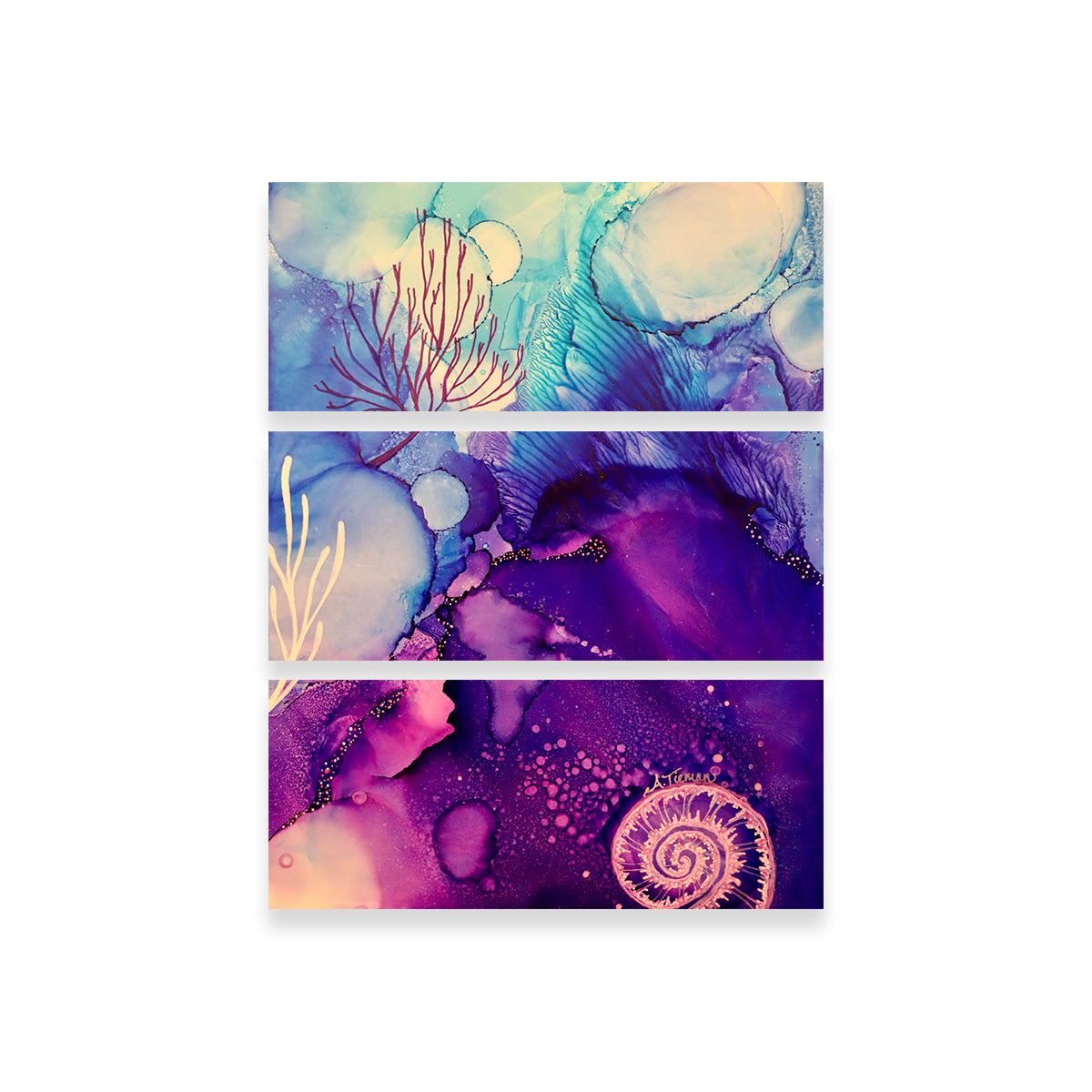 Stunning Galaxy Reef Wall Art by Amy Tieman